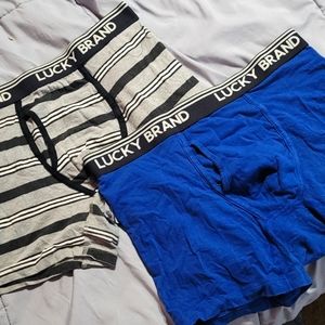 2 pair Lucky brand boxer briefs